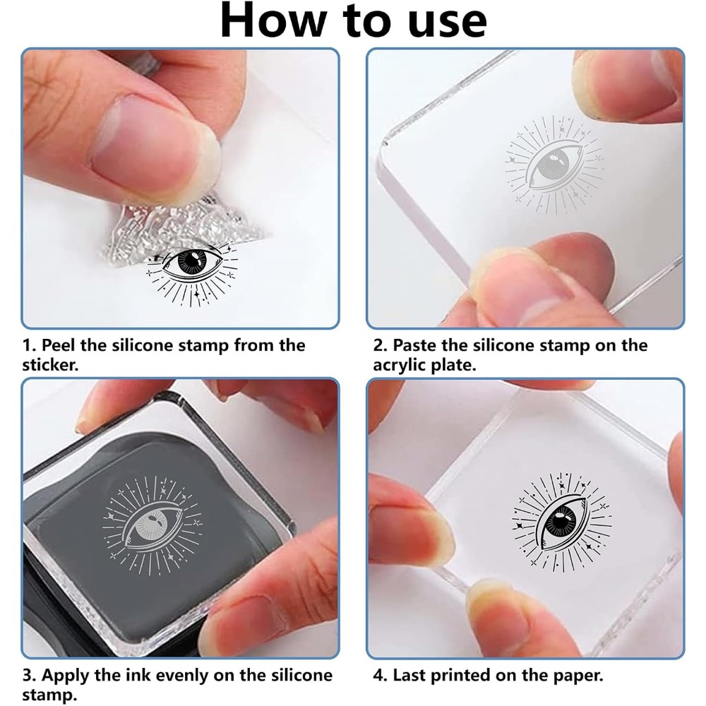 Moon Phase Crystal Rubber Stam - Clear Silicone Stamps For Card Making review and price